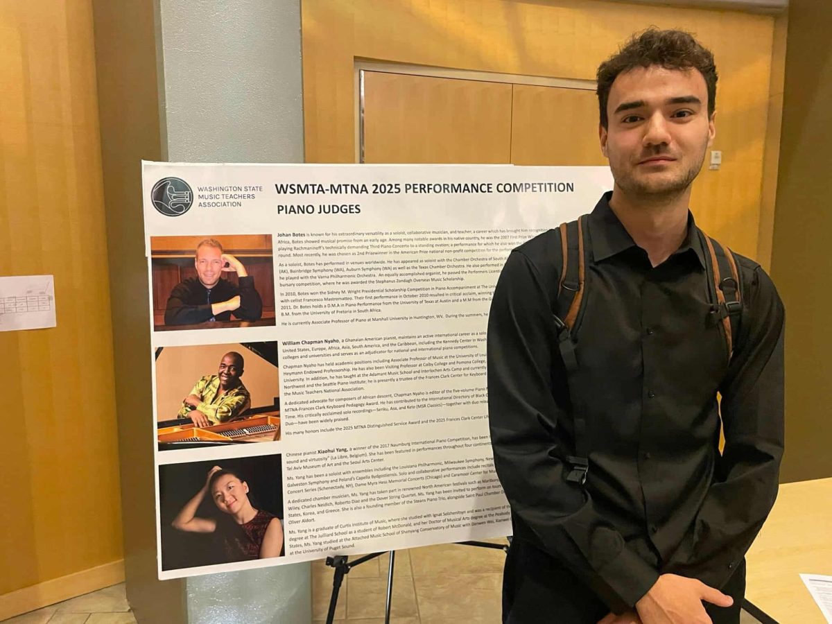 Tanner Burns, WSU sophomore, recently won the 2025 Young Artist Performance Competition for piano, under the tutelage of Fabio Menchetti. 
