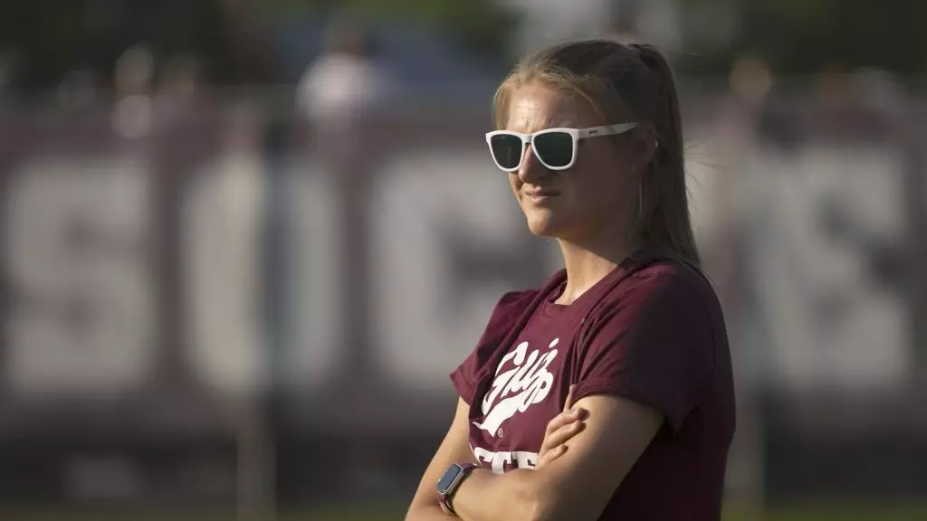 Ashley Herndon assistant coaching at the University of Montana prior to her move to WSU in 2025 (Courtesy of WSU Athletics). 