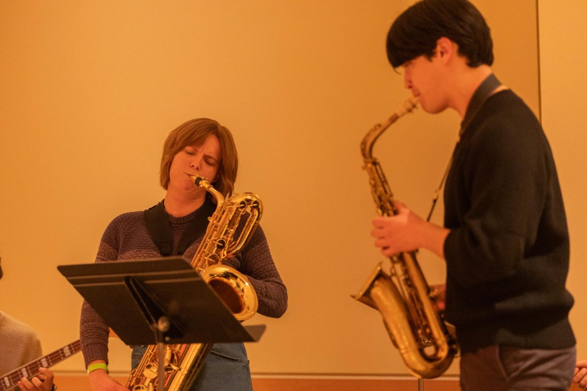 Jazz performers play on stage at SEB's Up All Night Casino Night, Jan. 30, 2026.