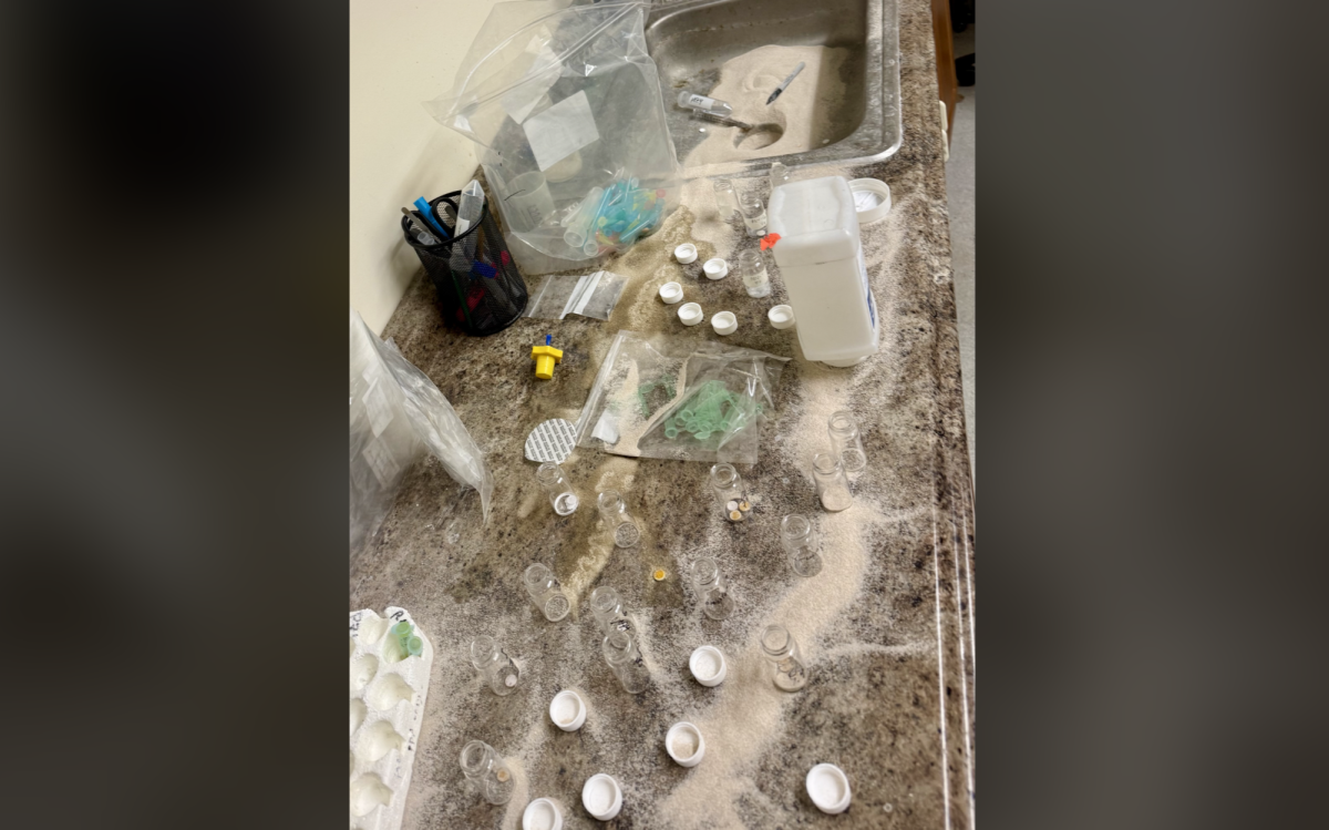 Damages to lab equipment in a Sloan lab