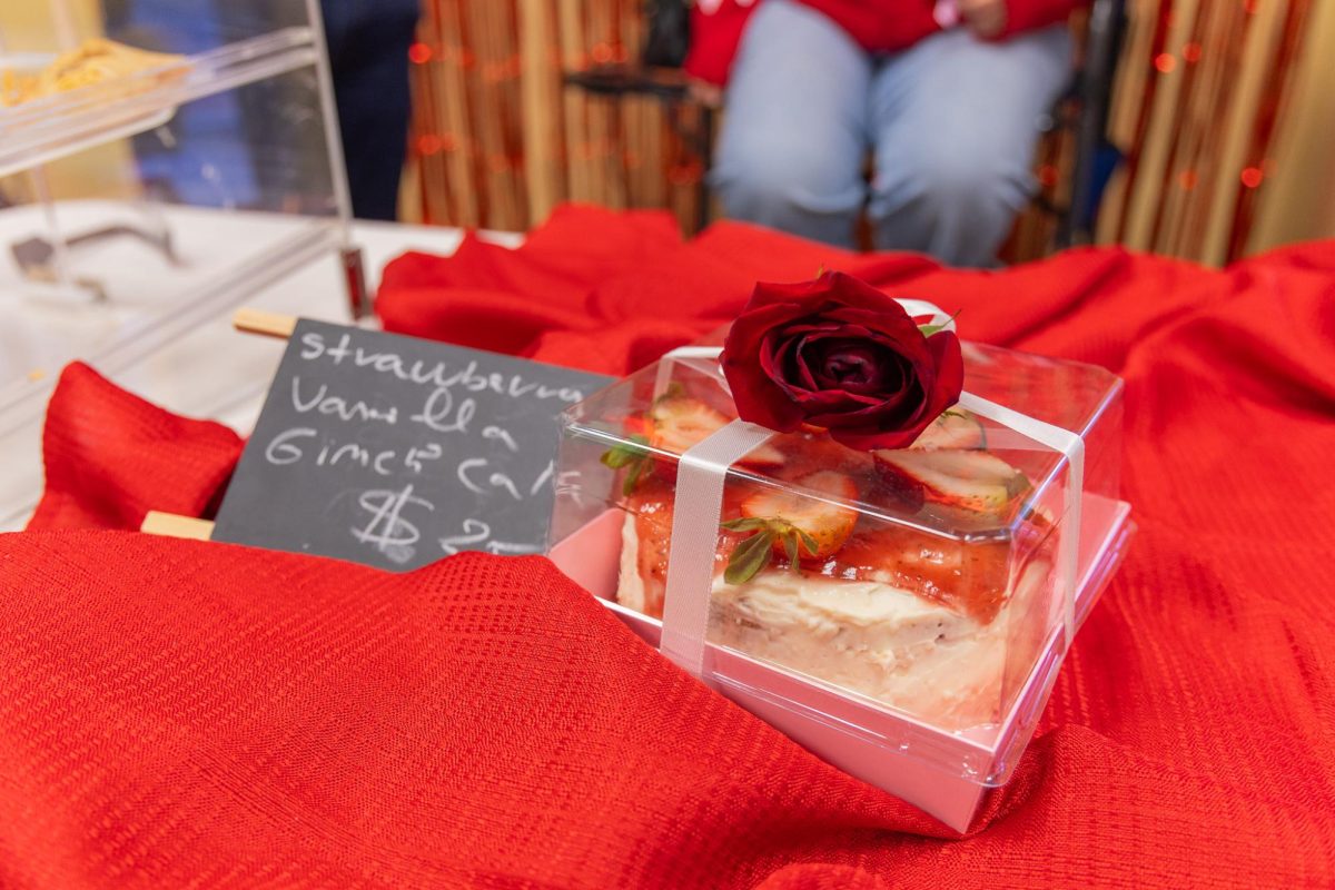 Valentine's Day snacks and decorations inside the Pullman Market on Main during Promote Pullman's Lover's Lane event, Feb. 14, 2026.
