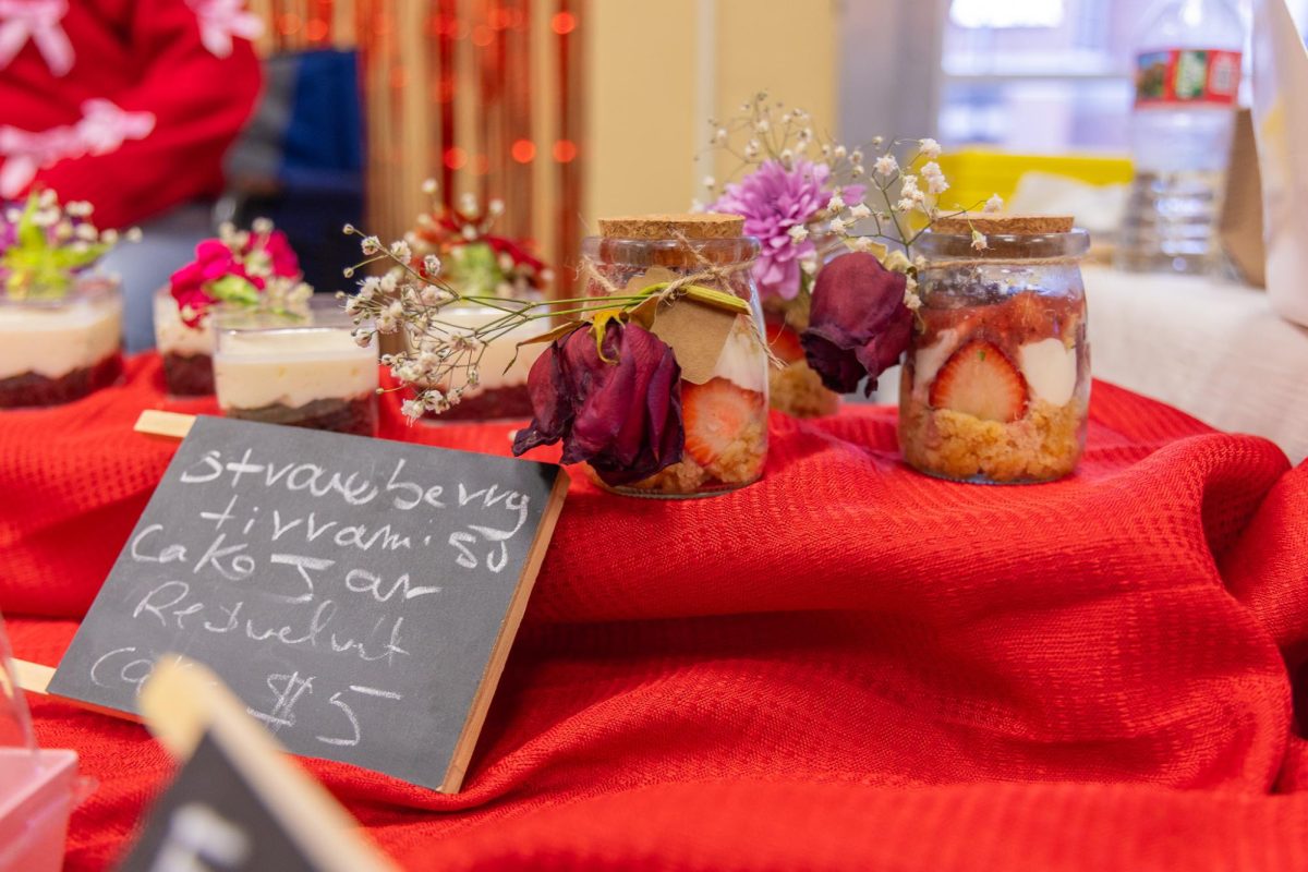 Valentine's Day snacks and decorations inside the Pullman Market on Main during Promote Pullman's Lover's Lane event, Feb. 14, 2026.
