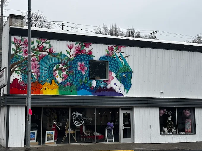 Greystone Grand Gallery and Gifts, located on the corner of Grand Ave in downtown Pullman. 