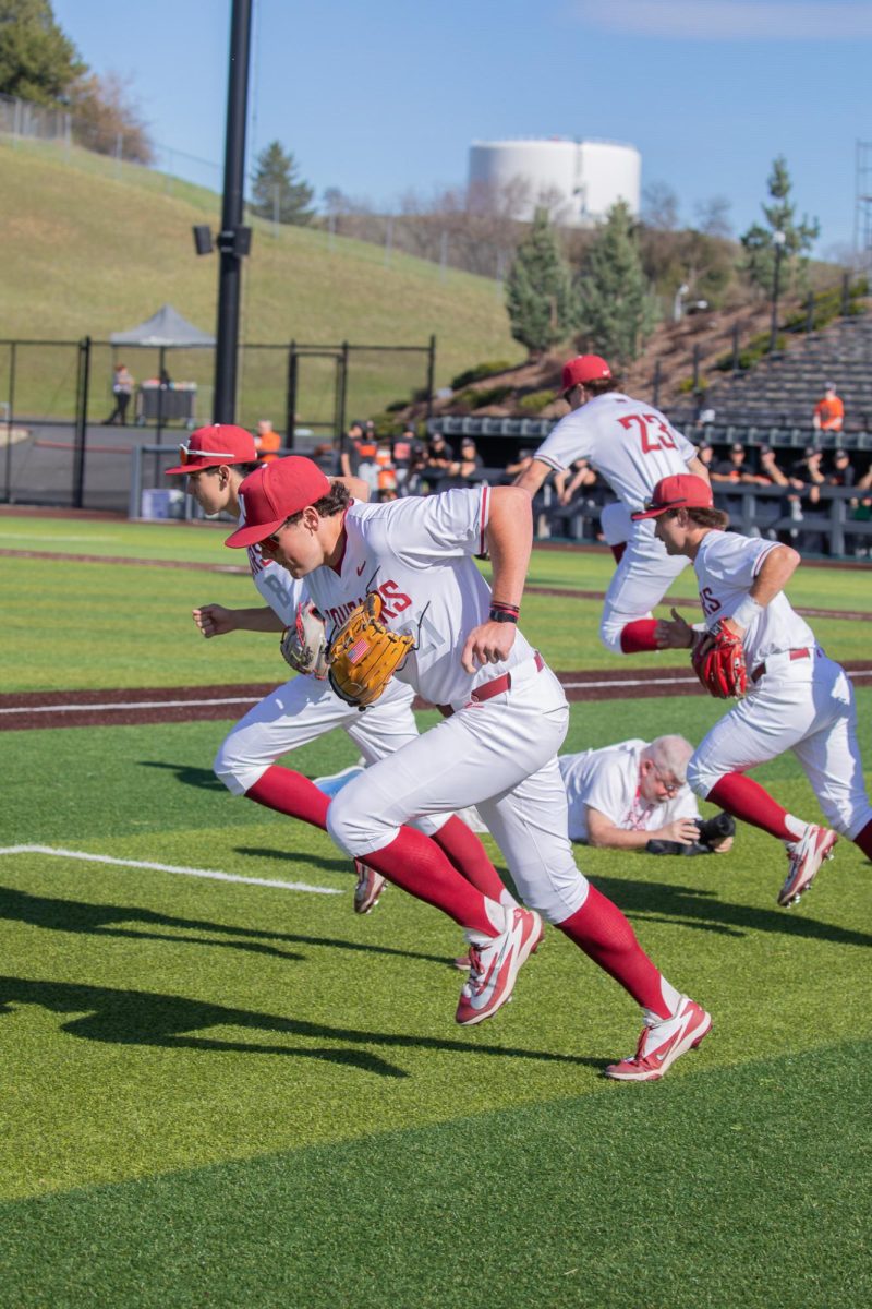 WSU defense takes the field against Oregon State University, April 6, 2026.