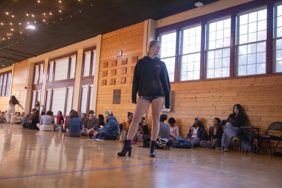 Walkway practice runs for the Annual AMDT Fashion Show in Ensminger Pavillion, April 9, 2026.