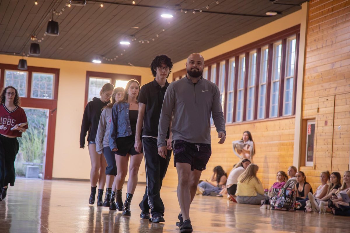 Walkway practice runs for the Annual AMDT Fashion Show in Ensminger Pavillion, April 9, 2026.