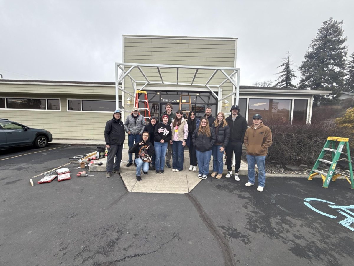 WSU’s Engineers in Action club installed an awning at the Disability Action Center located in Moscow on Feb. 16. 